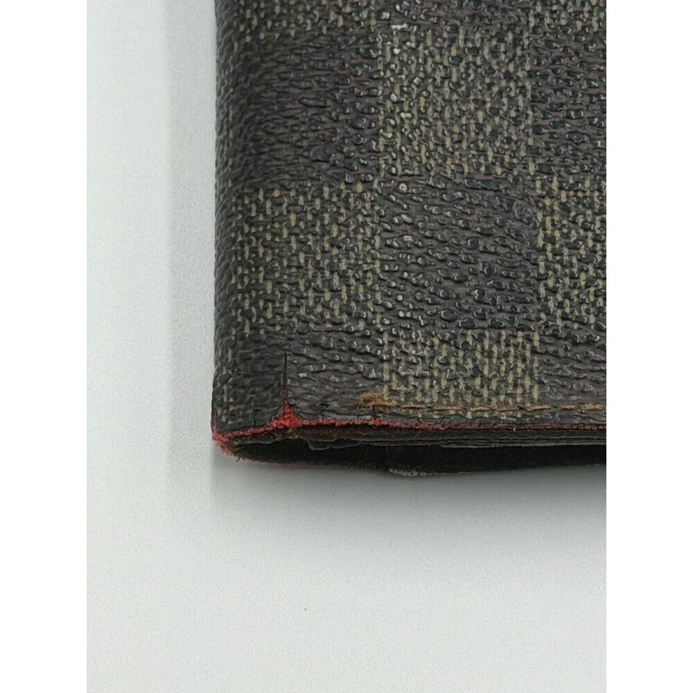 Authentic Louis Vuitton Vintage Brazza Wallet Men's Brown Damier Graphite Zip